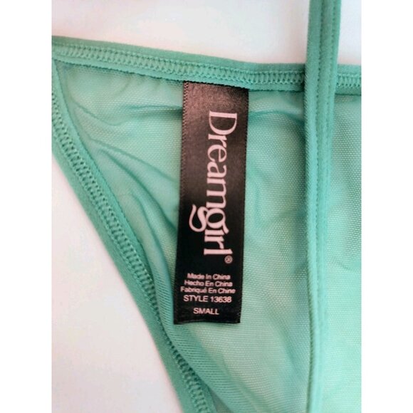 Dreamgirl Green Lace Bustier & Thong Set – Size Small – New with Tags - Picture 10 of 15